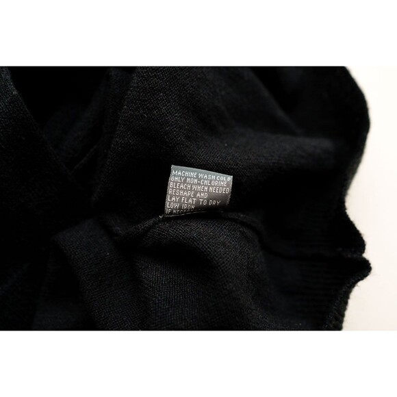 Kenneth Cole S Black knit sweater dress button up midi - Picture 7 of 7